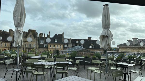 Kaffee mit Aussicht über Oxford