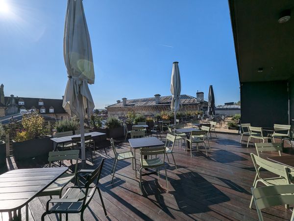 Kaffee mit Aussicht über Oxford