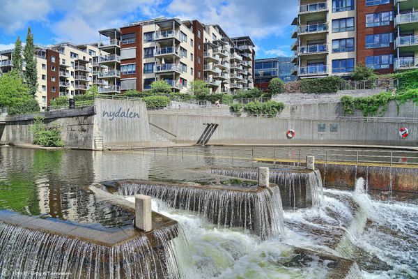 Kühles Flussbad