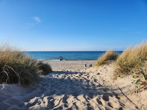 Sonnenuntergang am breitesten Strand der Ostsee