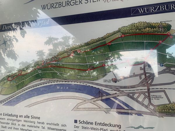 Panoramaweg durch die Weinberge