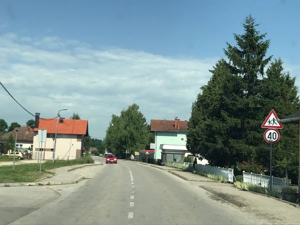 Atemberaubende Aussicht über Brčko