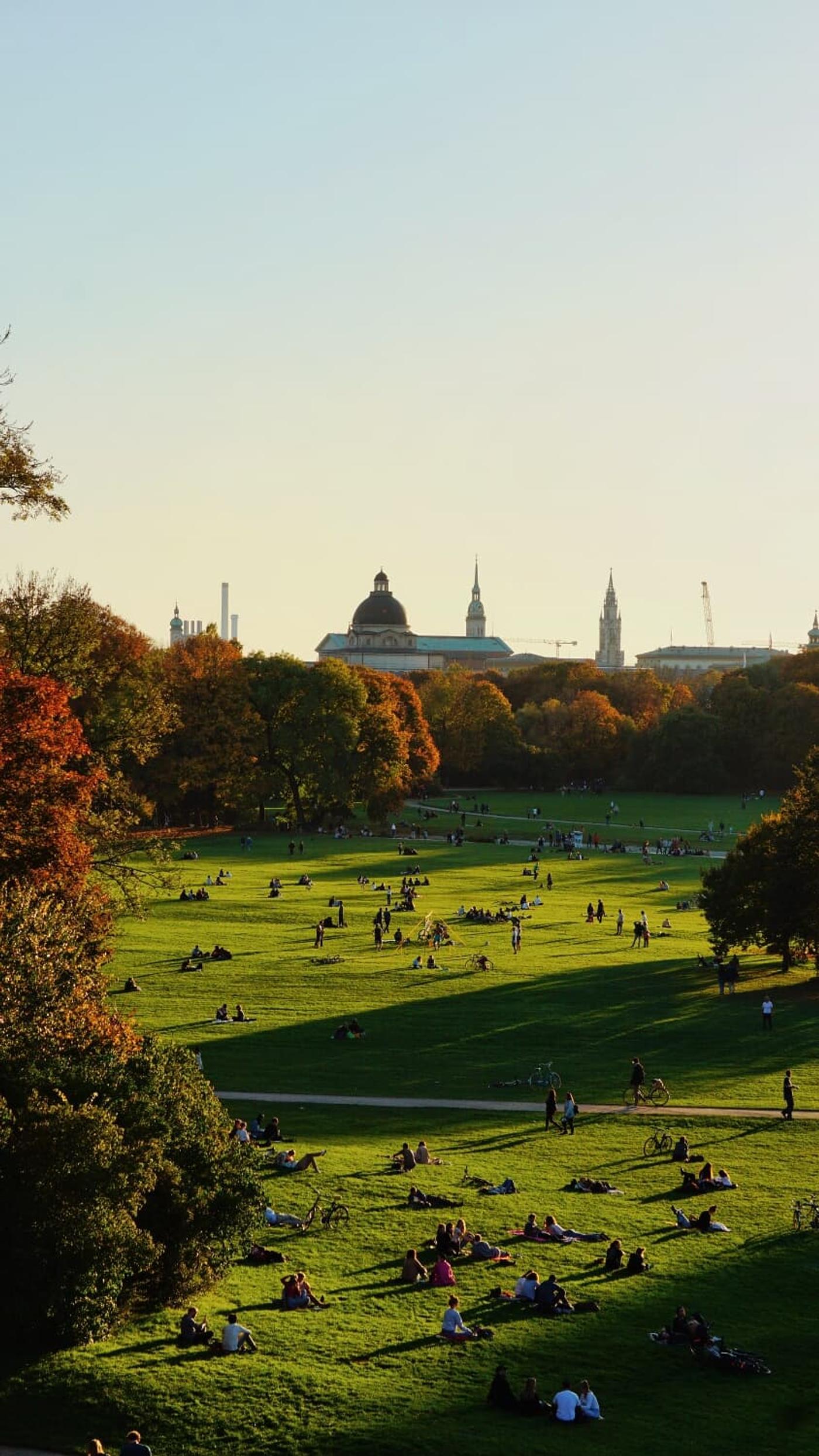 Panorama über der Stadt