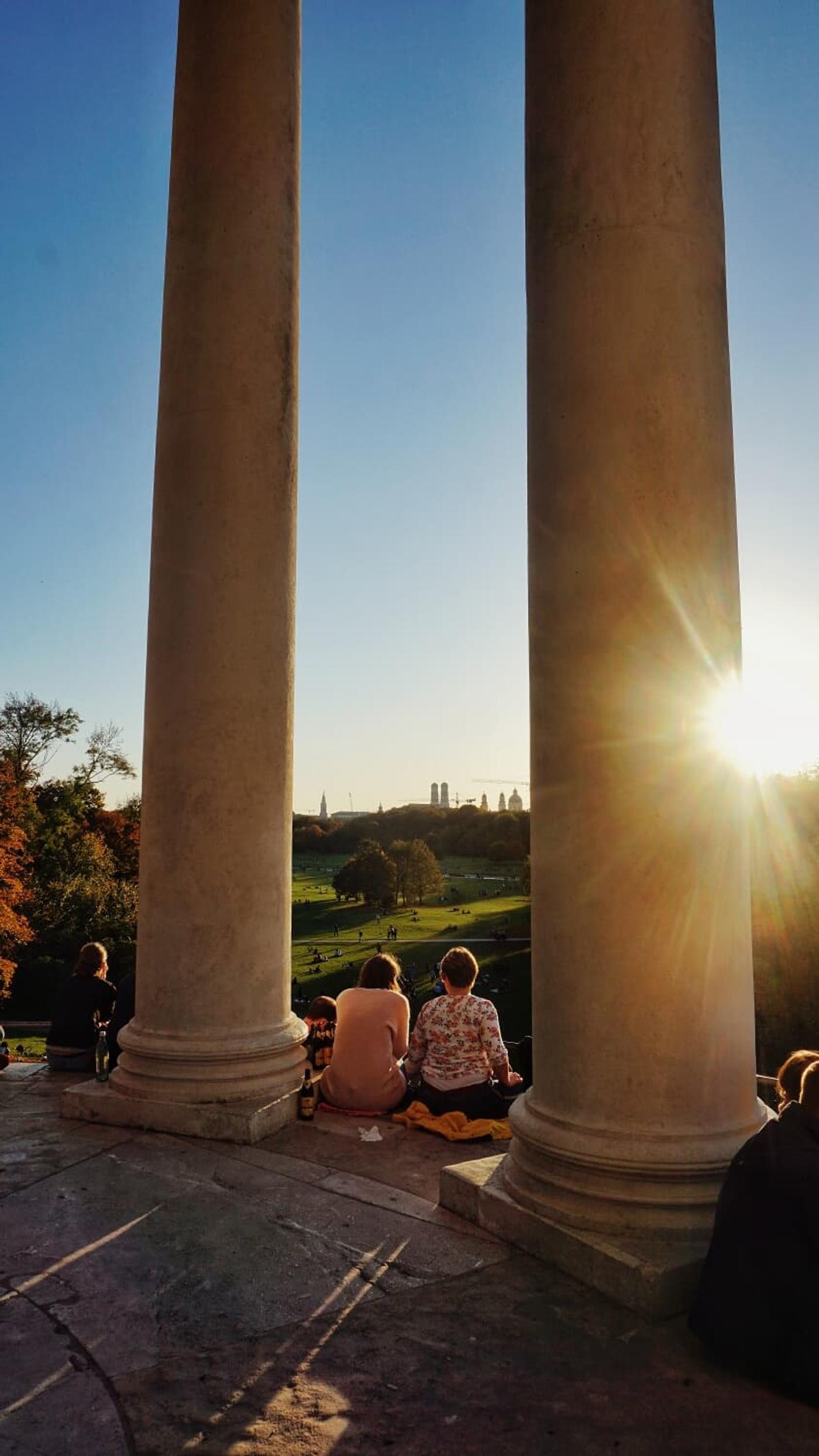 Panorama über der Stadt