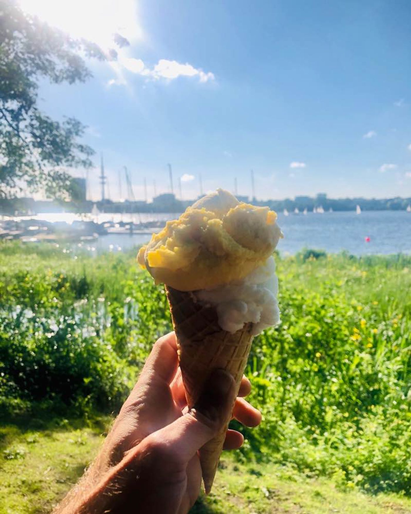 Ice cream with a view