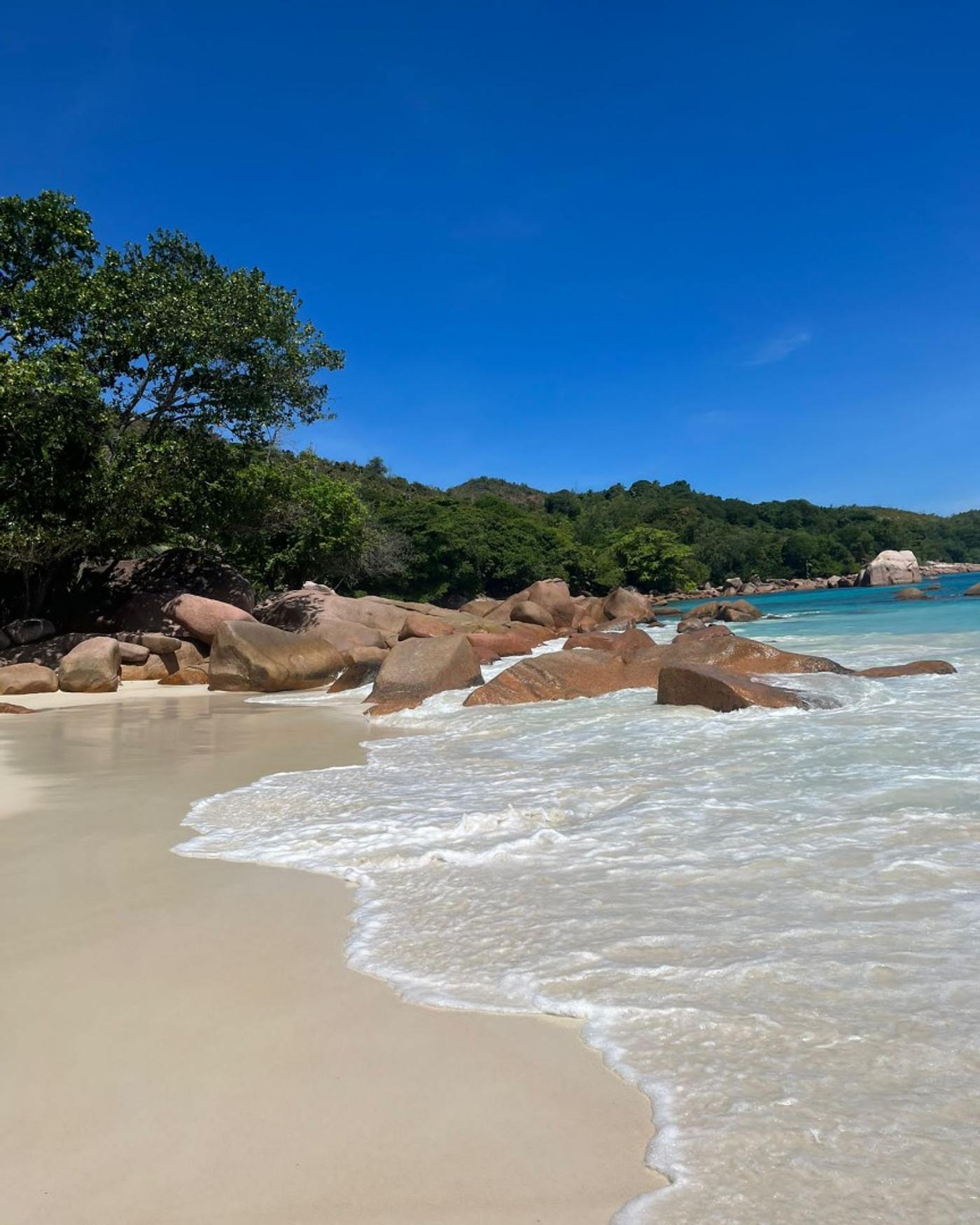 Praslin, Seychellen, Anse Lazio 