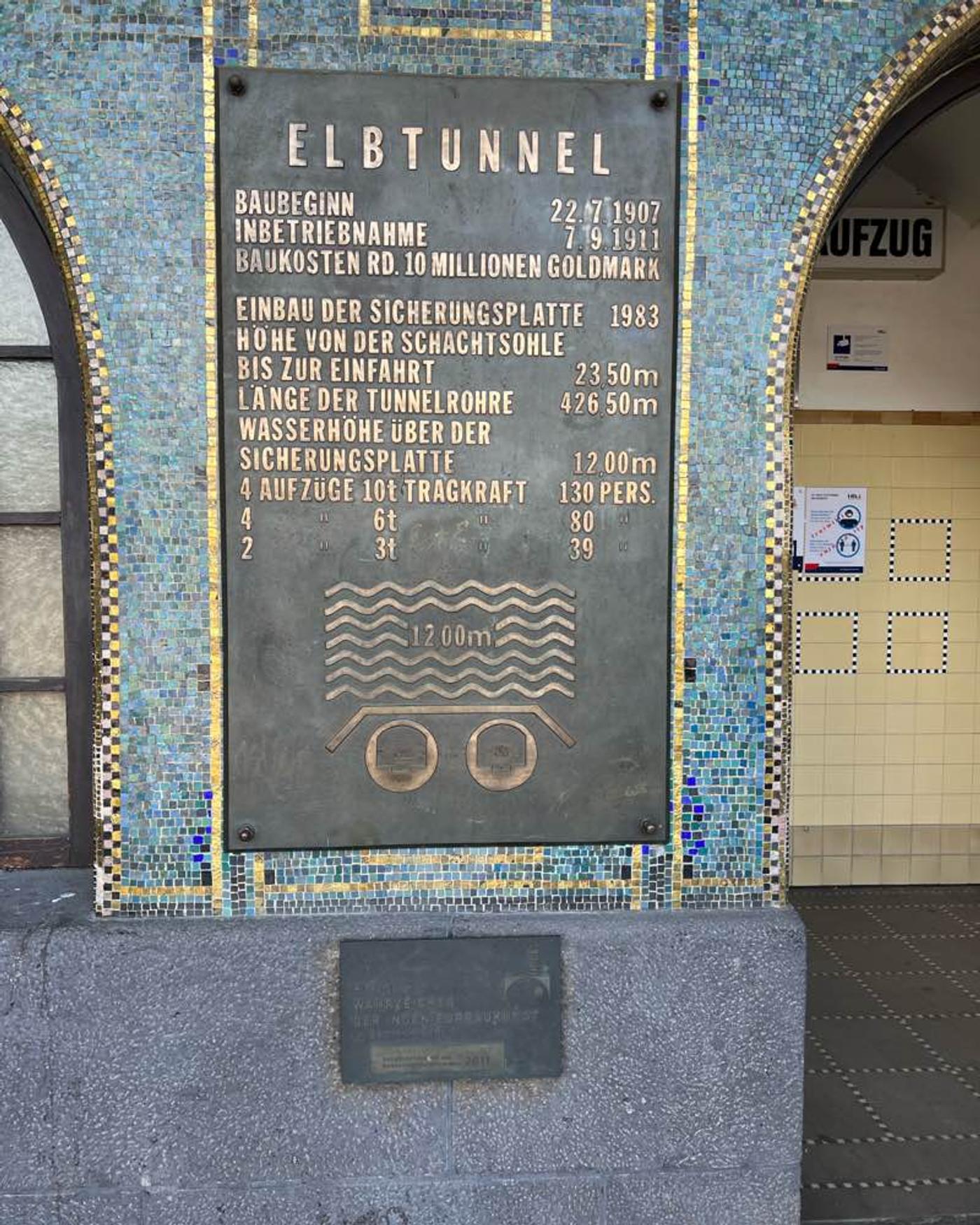 Seinerzeit Autos heute 🚲 im alten Elbtunnel 