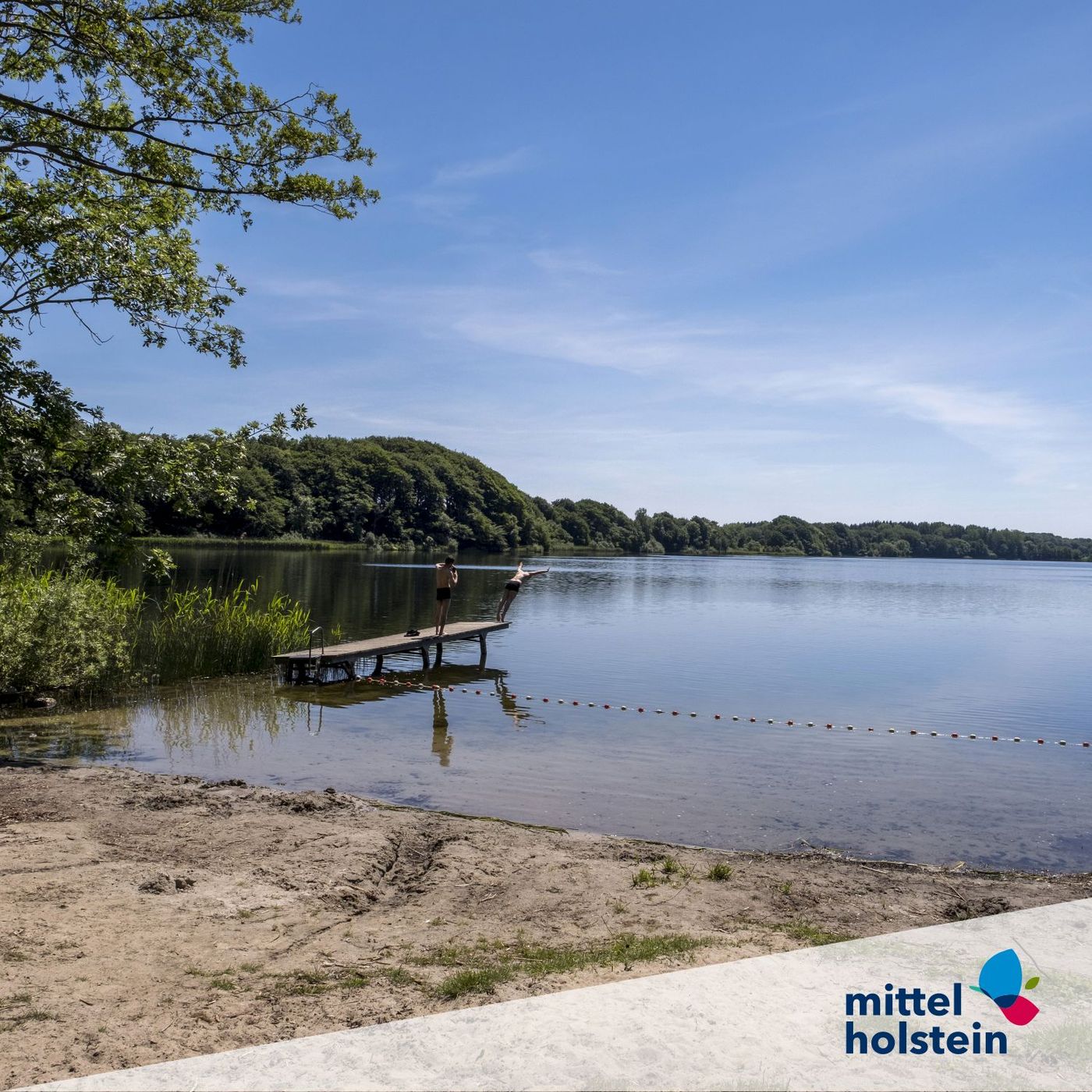 Entspannung pur an der Badestelle Lustsee