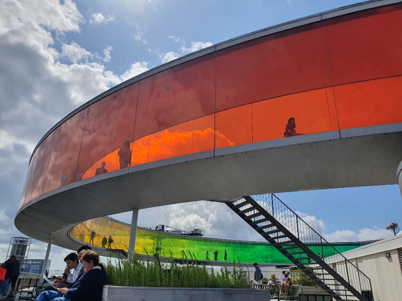 Walk inside a rainbow