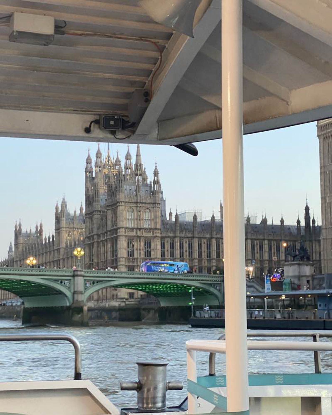 Uber boat ride from Westminster  