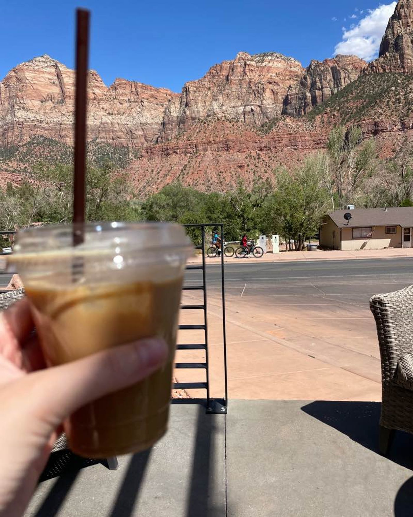 Iced Latte with a view 🥰