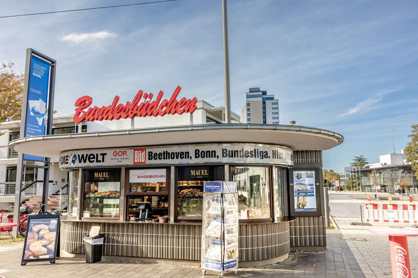 Kultiger Kiosk am Regierungsviertel