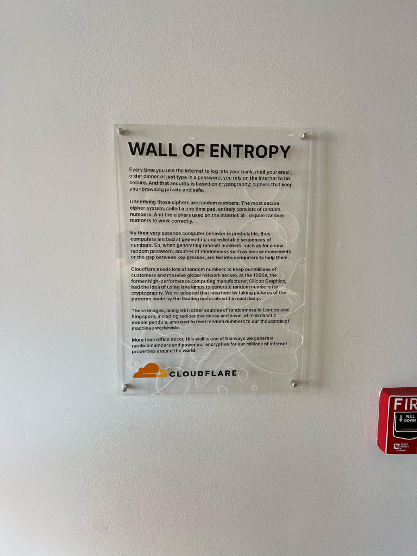 Lavalampen die unser Internet sicher machen