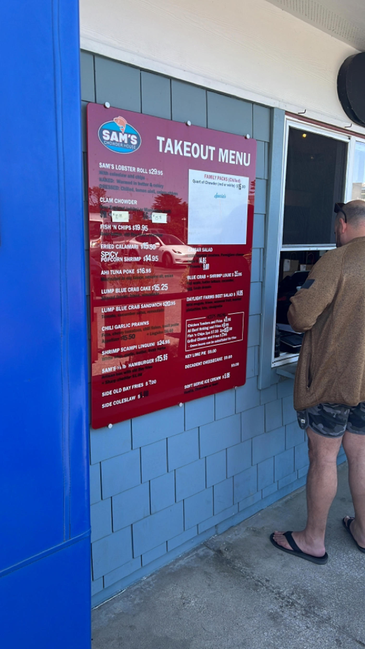 Dressed lobster rolls on the beach
