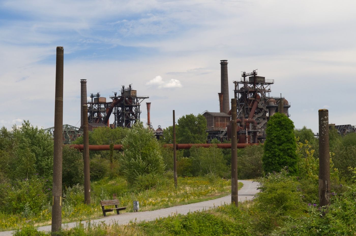 Urban Hiking: Brautmodenmeile, Stahlwerk, Landschaftspark