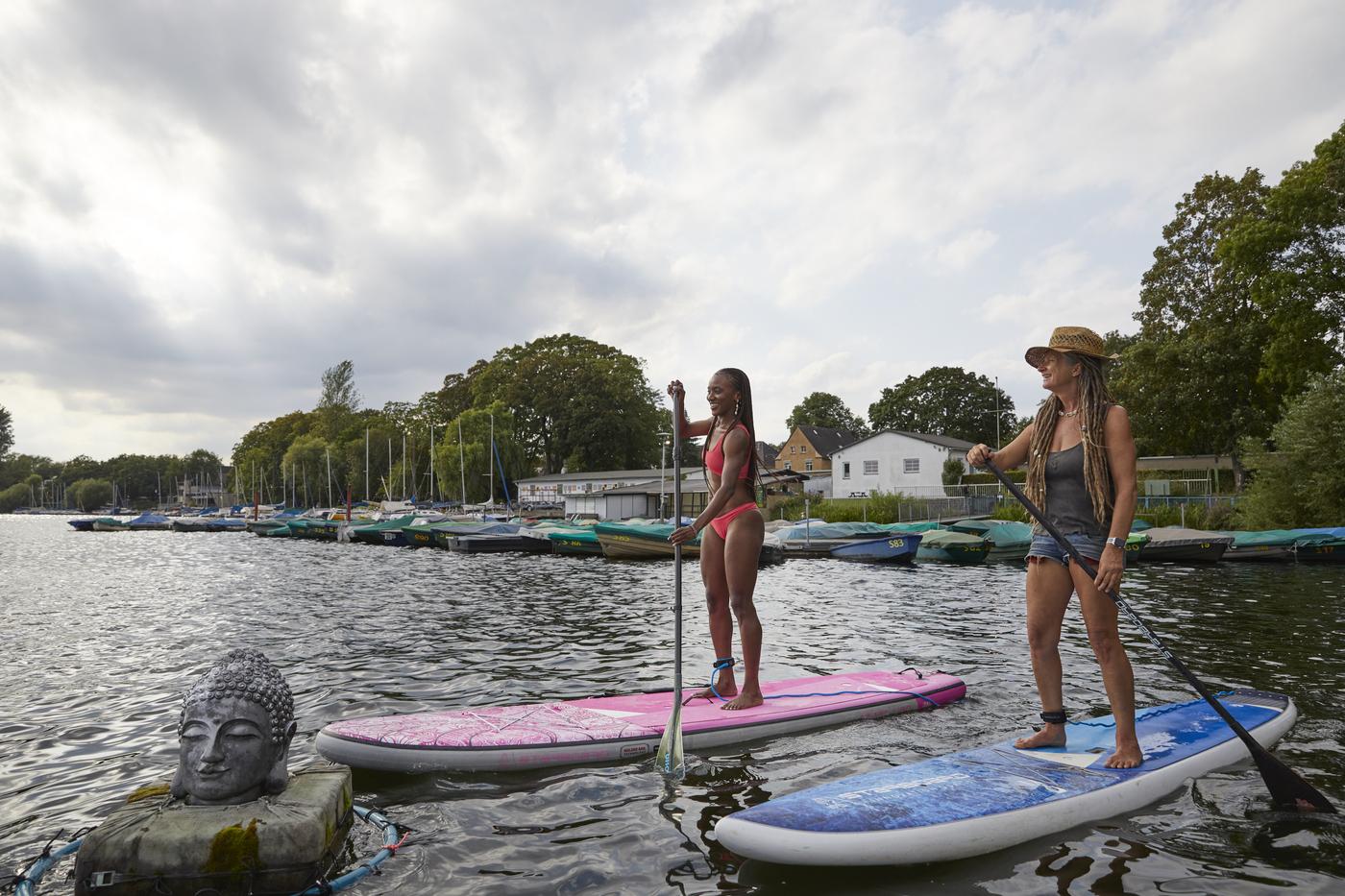 ALOHA Stand Up Paddling mitten auf der 6-Seen-Platte