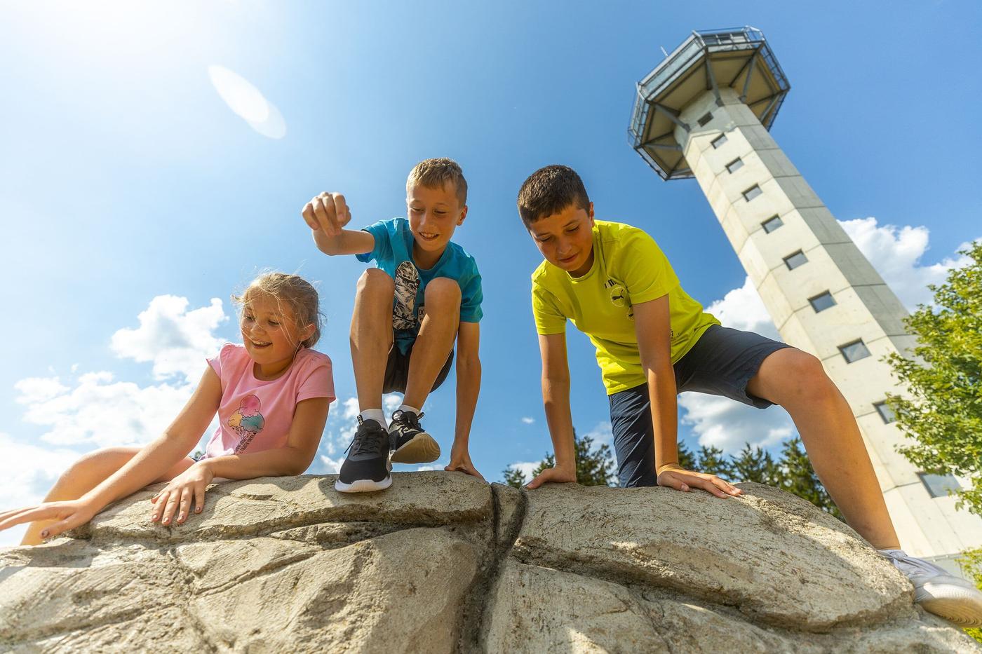 Panoramablick vom Gipfel im Upland