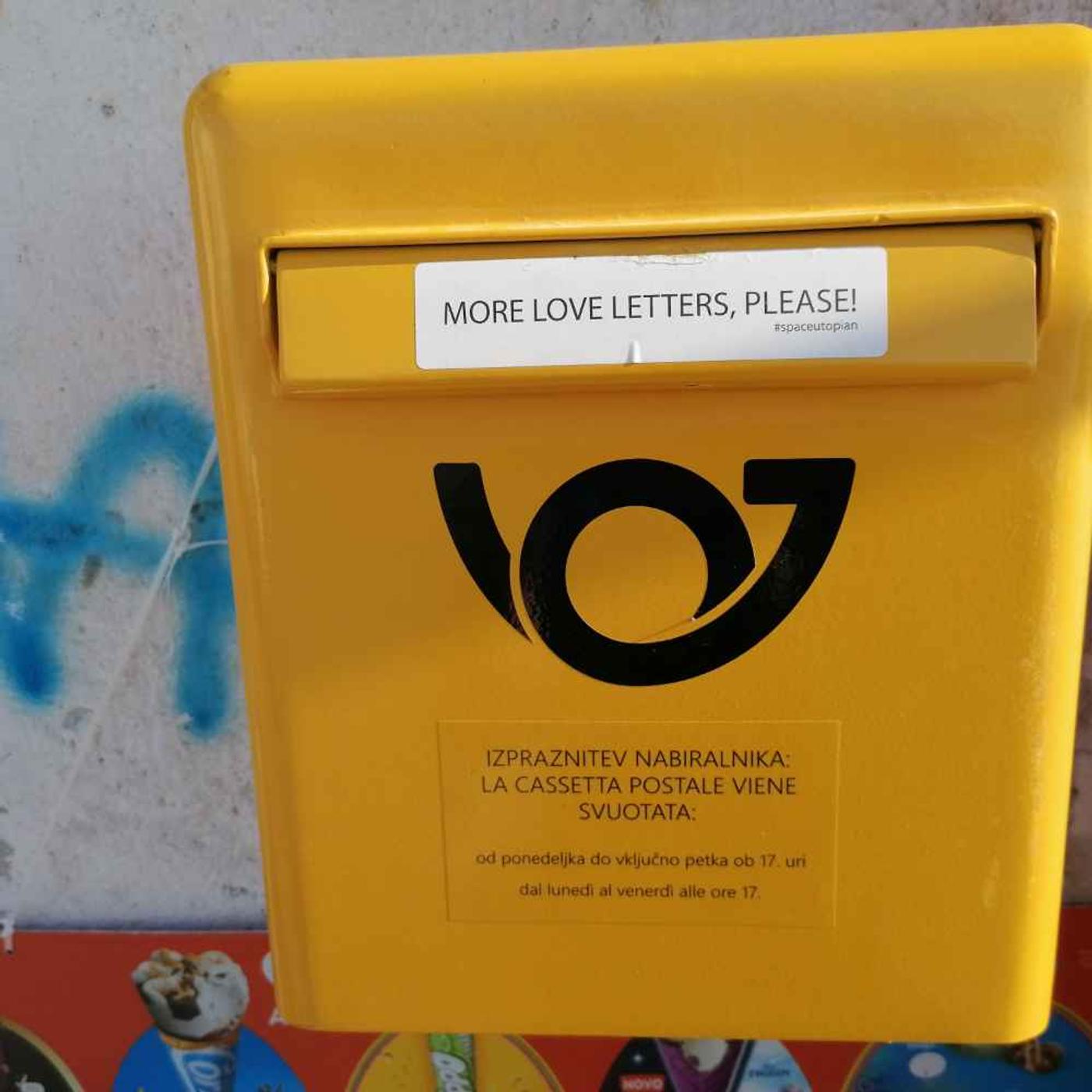 Mir hat er leid getan, hab  eine Karte geschrieben