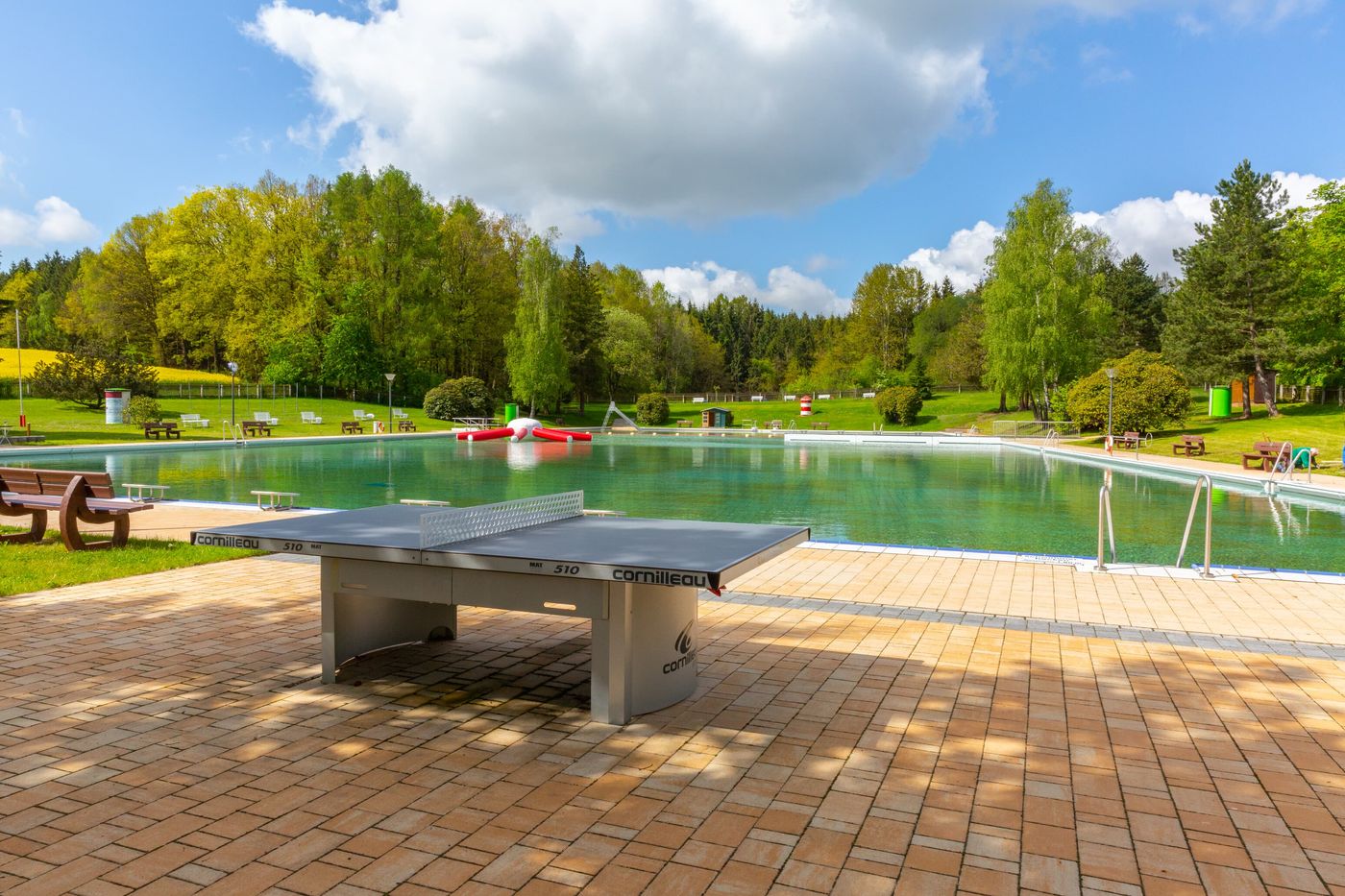 Waldbaden im Freien