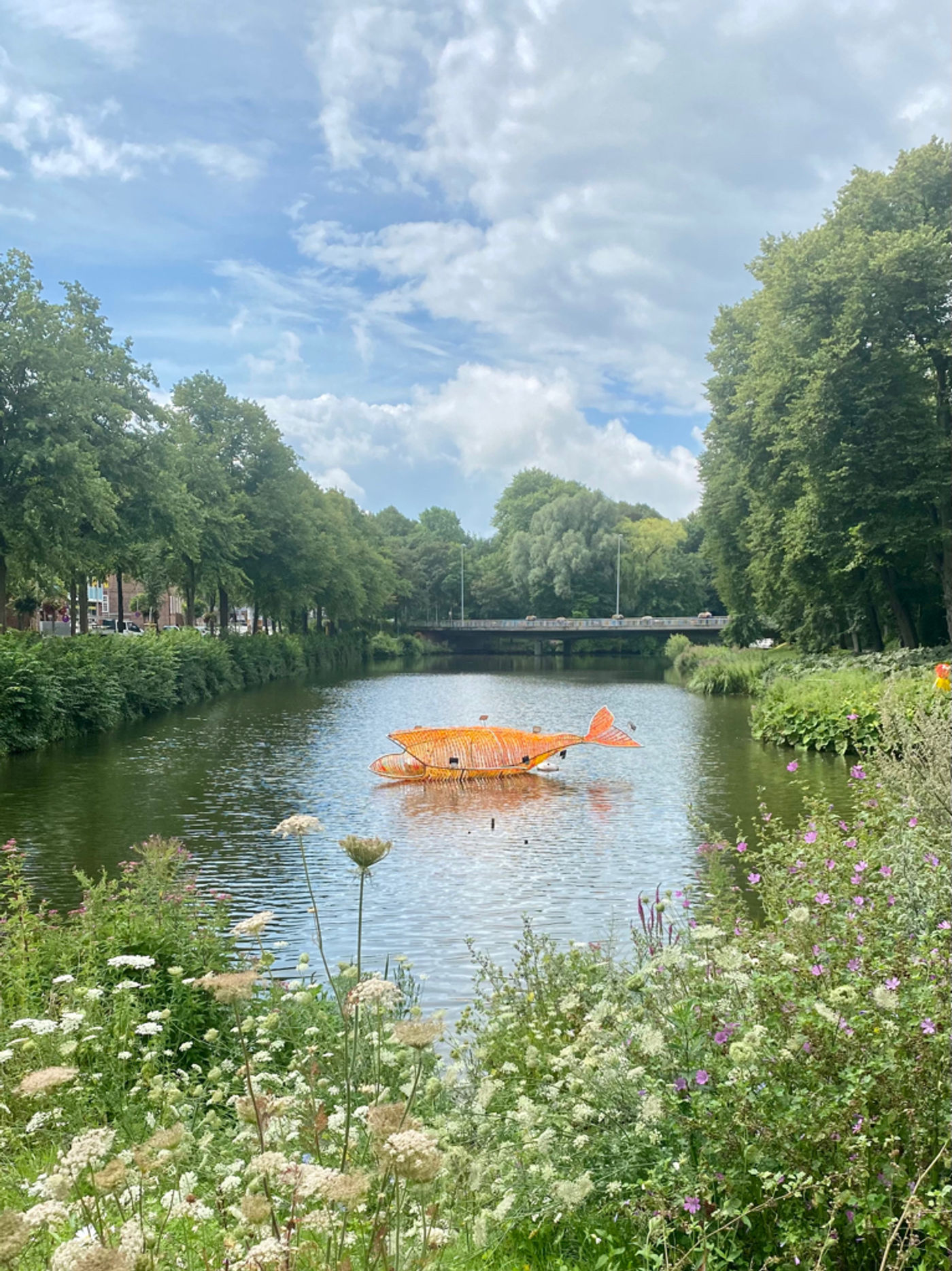 Walkunst im Stadtsee Rendsburg