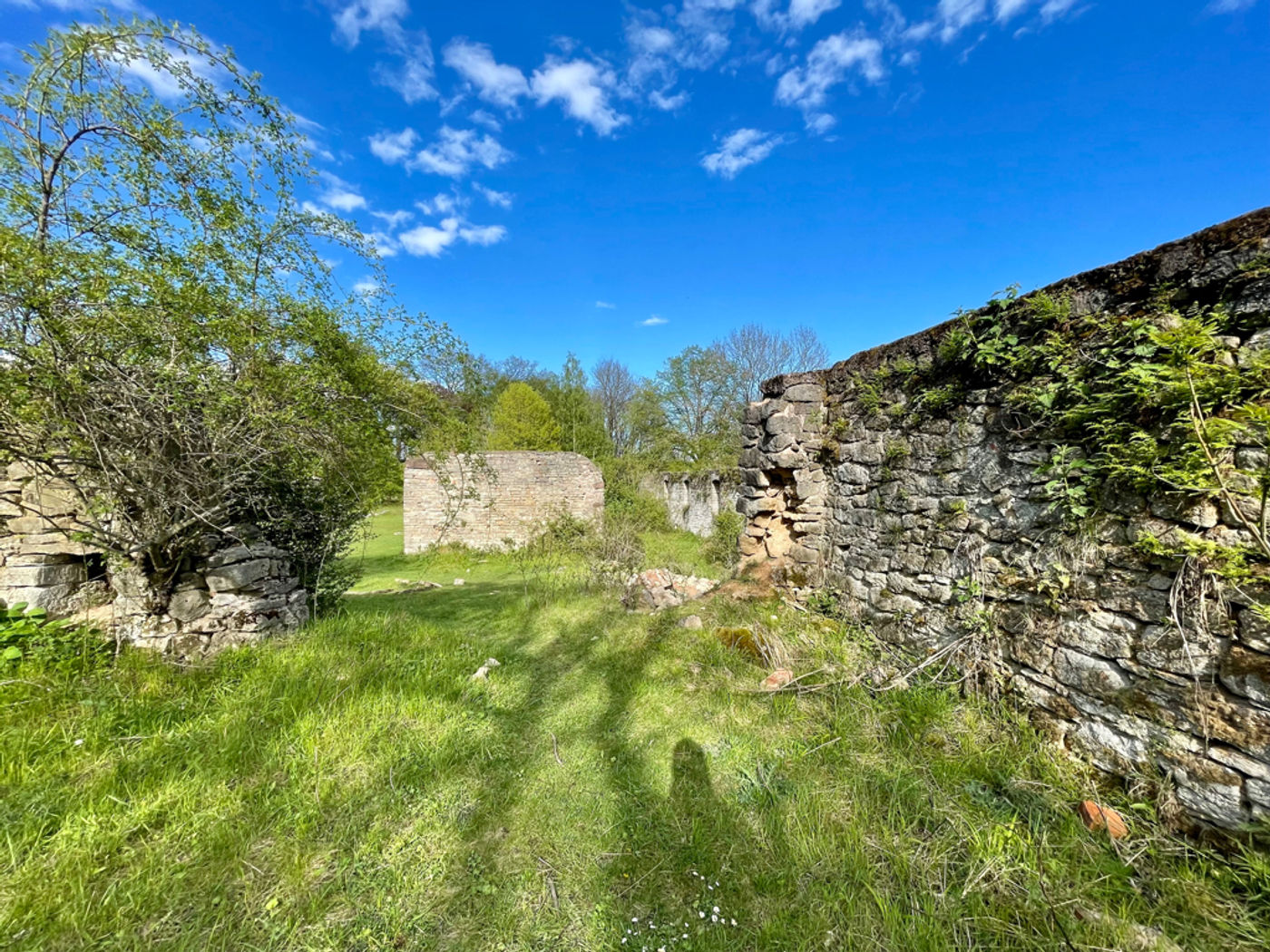 Bei der Gutsruine runterkommen