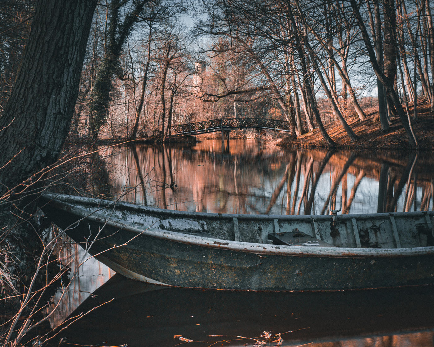 Die Knüppelbrücke ist vor allem Herbst ein toller Ort