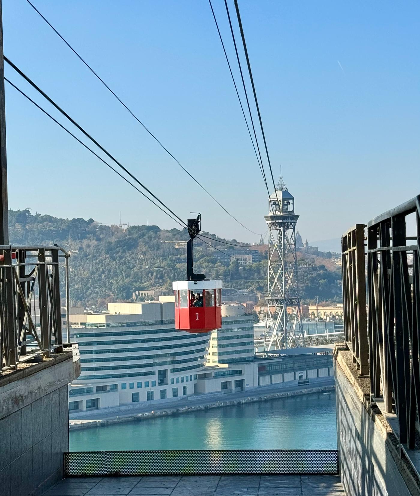 Schwebend über Barcelona